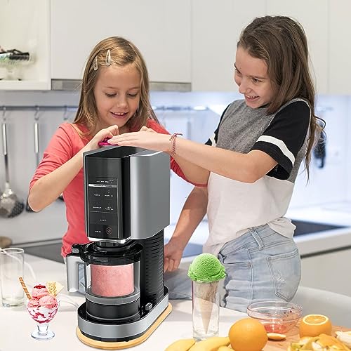 Compatible with Ninja NC299AMZ NC300 NC301 Ice Cream Maker Counter Slider for Ninja CREAMi Ice Cream Maker Sliders Under Cabinet Sliding Tray for Kitchen Countertop Storage Mover Sliding Caddy