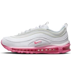 nike air max 97 se women's shoes, white/pink spell-pink foam, size 9.5