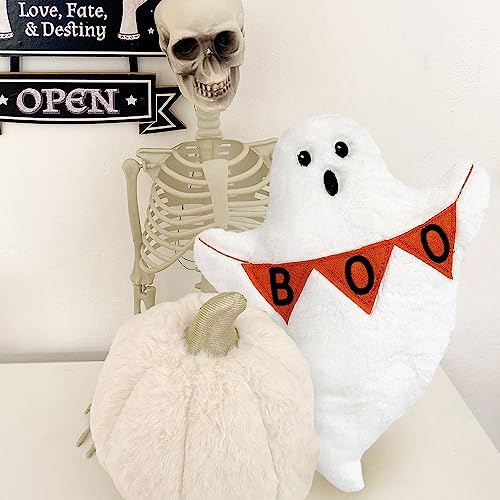 MON AMI Happy Ghost Plushie – 14”, Premium Stuffed Halloween Boo Ghost Toy, Use as Toy or Room Décor, Holiday Decorations