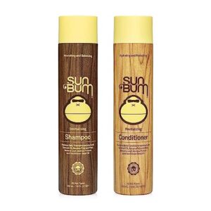 sun bum sun bum revitalizing shampoo and conditioner vegan and cruelty free hydrating, moisturizing and shine enhancing hair wash 10 ounce each