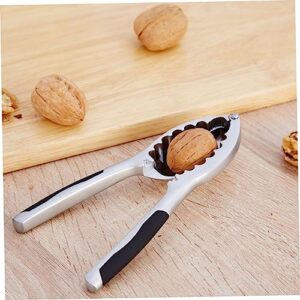 Housoutil Seafood Tools Nut Crackers for All Nuts Pecan Nut Opener Tool Walnut Clip Crab Lobster Nutcracker Biscuit To Open Silver Pistachio Pecan Opening Tool