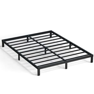 Maenizi 8 Inch Full Size Bed Frame No Box Spring Needed, Heavy Duty Metal Platform Bed Frame Full Support Up to 3000 lbs, Easy Assembly, Noise Free, Black