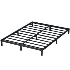 Maenizi 8 Inch Full Size Bed Frame No Box Spring Needed, Heavy Duty Metal Platform Bed Frame Full Support Up to 3000 lbs, Easy Assembly, Noise Free, Black