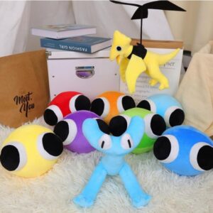 Rainbow Friends Plush Toys, Rainbow Friends Plush, Rainbow Friends Toys, Rainbow Friends, for Boys and Girls, Christmas Thanksgiving Game Fans (Yellow)