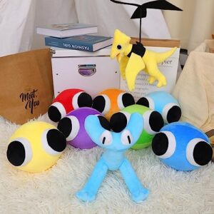 DHGMV Cyan Rainbow Friend Chapter 2 Plush, 10" Cyan from Rainbow Friend Chapter 2,Best Gifts for Boys Girls Halloween Christmas Thanksgiving Game Fans