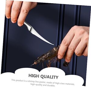 Angoily 2 Pcs Shrimp Cutter Household Tools Seafood Tools Stainless Steel Cleaner Shrimp Deveiner Shrimp Peeling Tool Lobster Deveiner Tool Shrimp Cleaner Tool Shrimp Tool Shrimp Line Tool