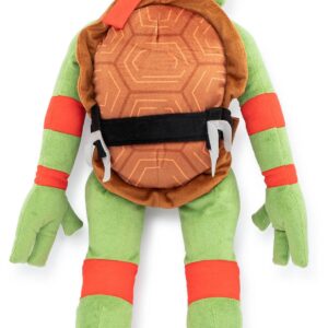 Nickelodeon Teenage Mutant Ninja Turtles Raphael Plush Pillow Buddy - Super Soft Stuffed Character Pillow - Polyester Microfiber, 26 Inches