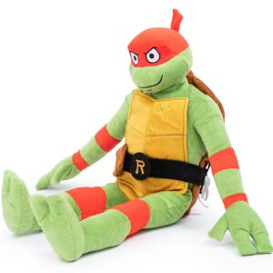 Nickelodeon Teenage Mutant Ninja Turtles Raphael Plush Pillow Buddy - Super Soft Stuffed Character Pillow - Polyester Microfiber, 26 Inches