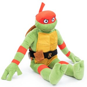 Nickelodeon Teenage Mutant Ninja Turtles Raphael Plush Pillow Buddy - Super Soft Stuffed Character Pillow - Polyester Microfiber, 26 Inches