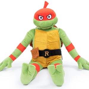 Nickelodeon Teenage Mutant Ninja Turtles Raphael Plush Pillow Buddy - Super Soft Stuffed Character Pillow - Polyester Microfiber, 26 Inches