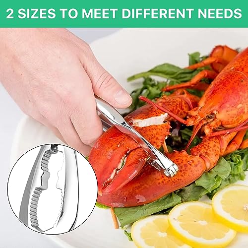 Aemygo 26 Pcs Seafood Tools Set Include Crab Crackers, Seafood Scissors, Lobster Sheller, Crab Hammer,and Shellfish Forks,Nutcracker Nut Cracker Set