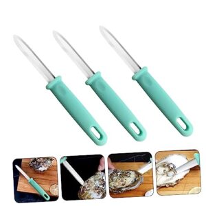 UPKOCH 3pcs Oyster Knife Home Tools Stainless Steel Bottle Opener Debarking Tool Seafood Tools Shell Shucking Knife Oyster Opening Knife Shellfish Opener Oyster Shucker Kitchen Accessory