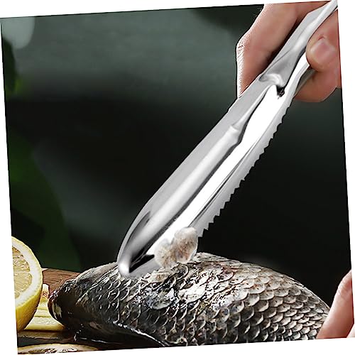 Scale Remover 1 Set 3pcs Metal Scrapper Seafood Tools Household Tools Metal Fish Scaler Remover Kitchen Gadget Fish Scale Scraper Fish Scraping Gadget Remover Fish Scales