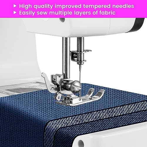 Sewing Machine, Mini Sewing Machine for Beginners and Kids, Portable Electric Sewing Machine, 38 Stitches Adjustable Speed Speed with Foot Pedal & Sewing Kit (Newest Upgrade Version)