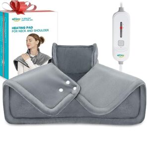 heating pad for neck and shoulder, weighted comfort for neck shoulder pain relief, 3 heat settings, auto-off, gifts for women, men, mom, dad, extra-large 24x17"