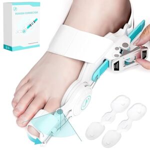 kutain upgraded bunion corrector for women & men, orthopedic bunions correction with non-slip big toe separators, adjustable bunion splint suitable for left/right feet bunion relief(1pcs)