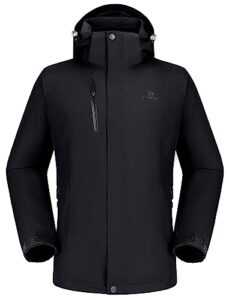 camel crown outdoor jacket men winter ski jacket windbreaker 3 in1 hooded rain coat for traveling climbing hiking