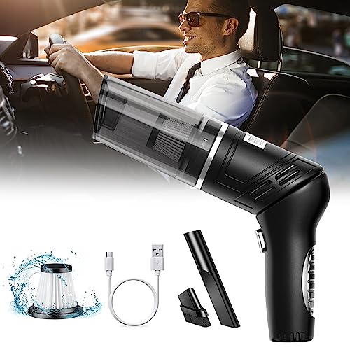 Car Vacuum Cleaner Handheld Vacuum High Power 120W/12kPa Handheld Portable Car Vacuum Mini Vacuum Cleaner with Low Noise Wet and Dry Use Auto Hand Vacuum Cordless Vacuum Cleaner for Car Home Cleanning