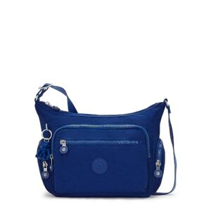kipling women's gabbie small crossbody, lightweight everyday purse, casual shoulder bag, deep sky blue