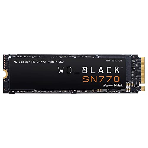 WD_BLACK 2TB SN850X NVMe Internal Gaming SSD Solid State Drive - Gen4 PCIe, M.2 2280, Up to 7,300 MB/s - WDS200T2X0E & 1TB SN770 NVMe Internal Gaming SSD Solid State Drive