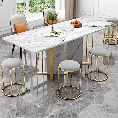 Technology cloth Bar Stool Backless Bar Stools Counter Stools Vanity Stools salon backless bar stools Round Stool Stackable Round Chairs Dining Chairs Set of 5 Pack,for Dinning,Kitchen,salon,Semina.