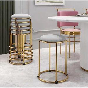 Technology cloth Bar Stool Backless Bar Stools Counter Stools Vanity Stools salon backless bar stools Round Stool Stackable Round Chairs Dining Chairs Set of 5 Pack,for Dinning,Kitchen,salon,Semina.