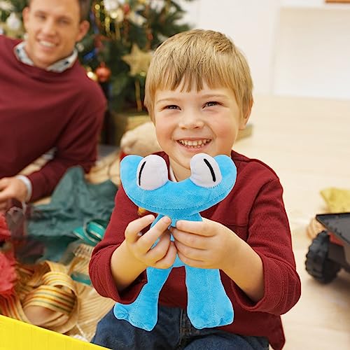 Lesome Rainbow Friends Plush Cyan Plush, Lookies Plush Yellow Rainbow Friends Chapter 2 Great Choice for Graduation Gift Children's Day Gift Doors Plush Party Favors (A-Cyan+Yellow)