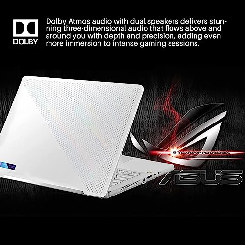 ASUS ROG Zephyrus G14 Gaming Laptop, 14" FHD 144HZ Display, AMD Ryzen 7 5800HS(Up to 4.4 GHz), NVIDIA GeForce RTX 3060 Graphics, 40GB RAM, 1TB SSD, WiFi 6, Windows 11 Home, Moonlight White