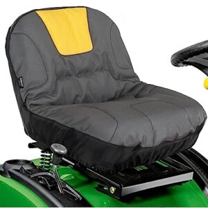 riding lawn mower seat cover, heavy duty polyester oxford tractor seat cover with padded cushion surface, durable seat cover fits craftsman,cub cadet,kubota lawn mower tractor (m-nonarmrests)