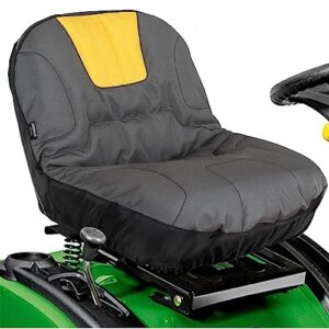 Riding Lawn Mower Seat Cover, Heavy Duty Polyester Oxford Tractor Seat Cover with Padded Cushion Surface, Durable Seat Cover Fits Craftsman,Cub Cadet,Kubota Lawn Mower Tractor (M-NonArmrests)