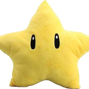 8'' Super Star Plush Pillow, Yellow Star Man Plush Stuffed Toy Xmas Birthday Gift for Kids Fans