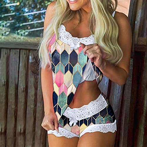 my orders American Flag Two Piece Pajamas Outfits for Women Sexy Lace Lingerie Sets Cute Fashion Lounge Sleepwear for Sex Naughty