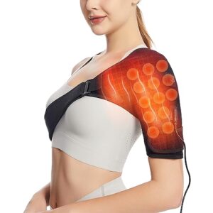 shoulder heating pad,jade heated shoulder wrap for rotator cuff pain 3 adjustable heat