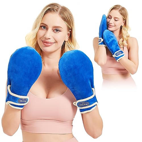 Electric Heated Mittens for Hands & Fingers - Heated Gloves & Hand Warmer for Carpal Tunnel Arthritis Tendonitis Pain Relief - Auto Shut Off Therapy Mittens for Men Women,86-158℉ (A Pair)