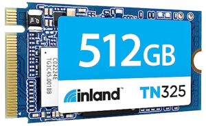 inland m.2 2242 512gb ssd nvme pcie gen 3x4 internal solid state drive 3d nand tlc read/write speed up to 2,400/1,700 mb/s