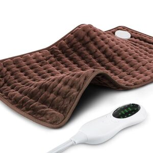 heating pad for back, neck, shoulder, abdomen, knee and leg pain relief, mothers day gifts for women, men, dad, mom, auto-off,machine washable,moist dry heat options,extra large 12"x24"