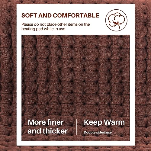 Heating pad for Back, Neck, Shoulder, Abdomen, Knee and Leg Pain Relief, Mothers Day Gifts for Women, Men, Dad, Mom, Auto-Off,Machine Washable,Moist Dry Heat Options,Extra Large 12"x24"