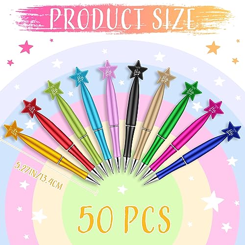 Seajan 50 Pcs You're a Star Sign Ballpoint Pen Back to School Gifts for Student from Teachers Star Pens Employee Appreciation Gift Party Favors for Birthday Party Favor School Office Home Supplies