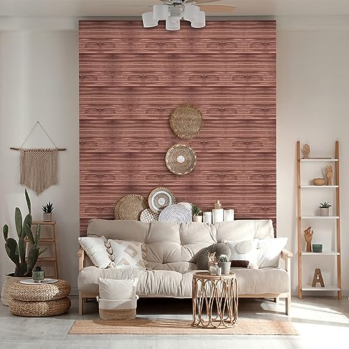 Timgle 15.7" x 984" Wood Grain Peel and Stick Wallpaper Faux Wood Contact Paper Removable Self Adhesive Vinyl Film Vintage Rustic Wall Roll Cover for Cabinet Drawer Shelf Liner Furniture (Wood Grain)