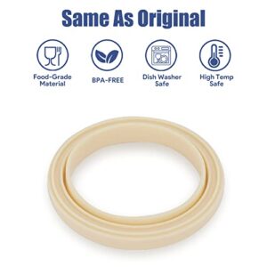 54mm Silicone Steam Ring, 2Pcs Replacement Silicone Gasket For Breville Espresso Machine 878/870/860/840/810/500/450/ Sage 500/870/875/880/810/878 Grouphead Gasket Replacement Part (2Pcs) (Silicone)