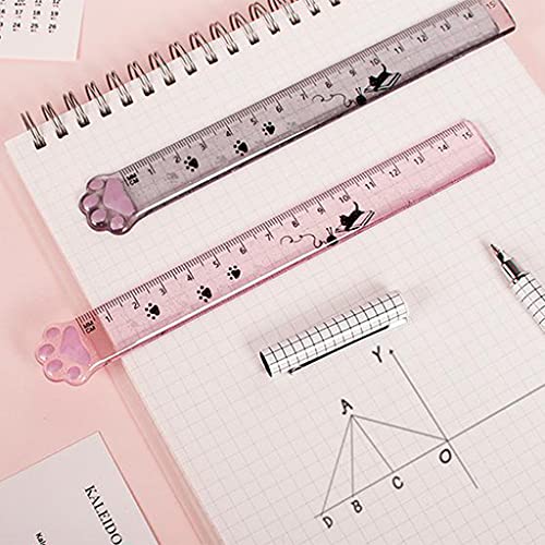 Clear Acrylic Straight Ruler 15cm Plastic Ruler for Creative Scale Ruler for Students Math Drawing Tool for Engineers Ki