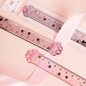 Clear Acrylic Straight Ruler 15cm Plastic Ruler for Creative Scale Ruler for Students Math Drawing Tool for Engineers Ki