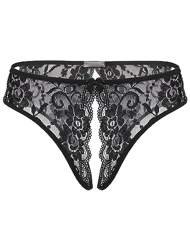 Avidlove Sexy Thongs for Women Lace Panty Underwear T-back Tangas for Ladies 3 Pack