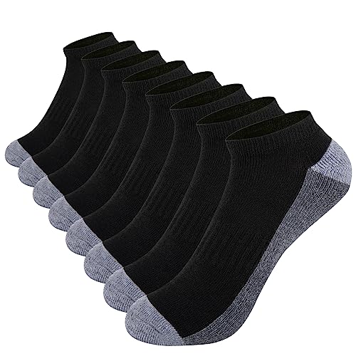 Comfoex Boys Socks 8 Pairs 6-8 4-6 8-10 Years Old Ankle Athletic Low Cut Socks Short Half Cushioned Socks