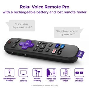 Roku Streaming Stick 4K+ Streaming Device 4K/HDR/D. Vision with Roku Voice Remote Pro (Renewed)