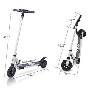 Electric Scooter Adults High Performance Kick Scooter,Portable Folding Commuting Electric Scooter (White)