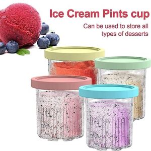 VRINO Creami Deluxe Pints, for Ninja Creami Deluxe,24 OZ Creami Deluxe Pints Bpa-Free,Dishwasher Safe Compatible with NC500,NC501 Series Ice Cream Makers