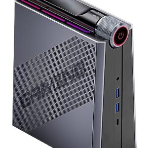 [Gaming PC] Mini PC Ryzen 9 6900HX(up to 4.9Ghz), 32GB DDR5(Dual Channel) 512GB NVMe SSD Mini Computers with AMD Radeon 680M(12 cores/2200 MHz), WiFi6/BT5.2/RGB Lights/3 Modes Mini Desktop for Gamer