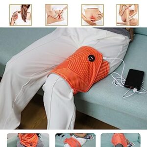 topfeel USB Heating Pad for Back Pain Relief, 3 Heating Levels with Auto Shut-Off, Menstrual Heating Pad for Cramps, 5V Heated Wasit Belt Hands-Free