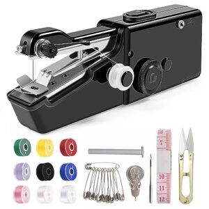 handheld sewing machine,mini sewing machine for beginners and adults quick stitching,portable sewing machine with sewing supplies suitable for home,travel,diy